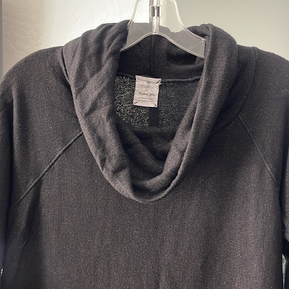 Evereve and Michael Stars Cowlneck long sleeve Dress Dark Charcoal Black Size S. - Picture 7 of 11